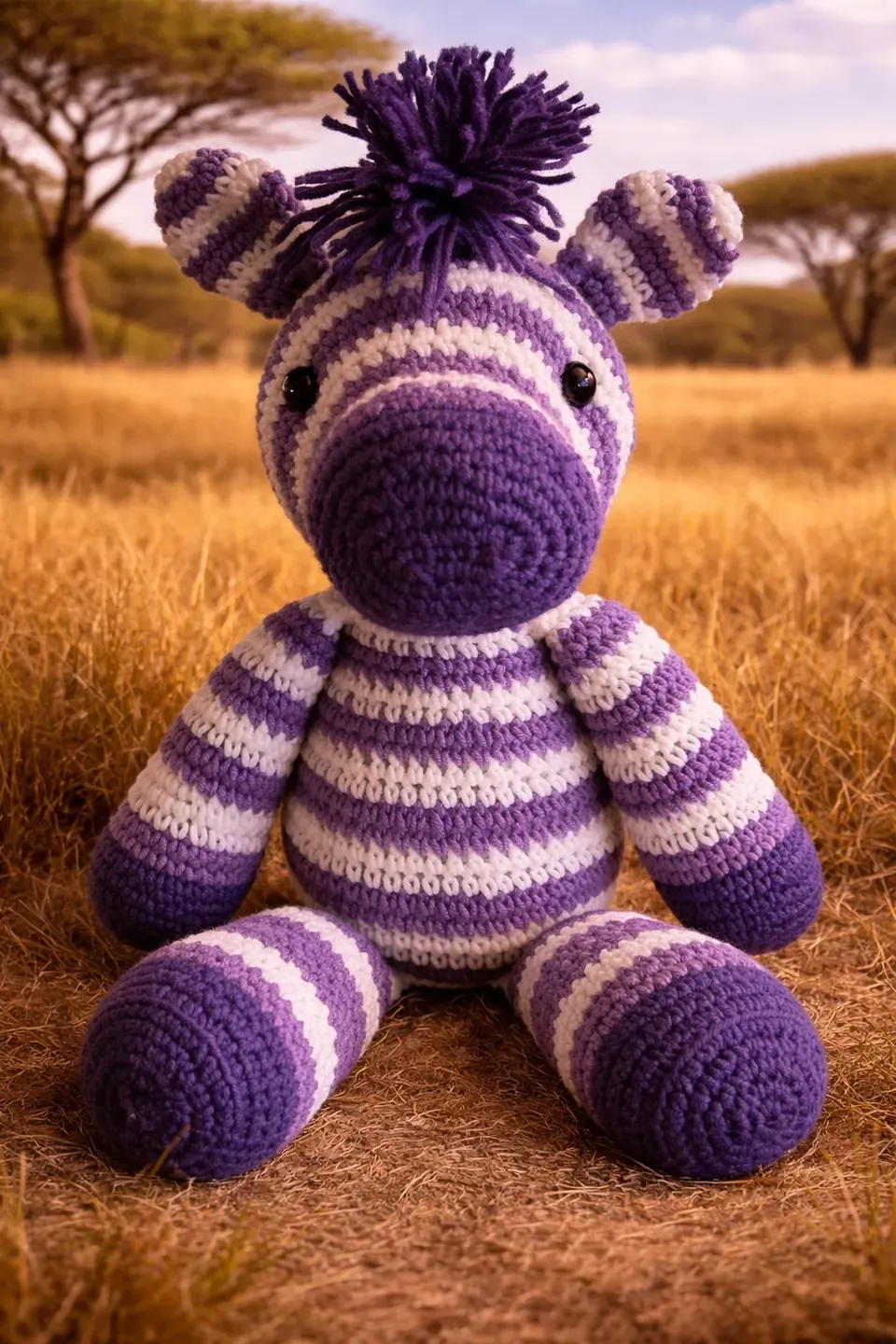 Arigurumi Zebra-bamse