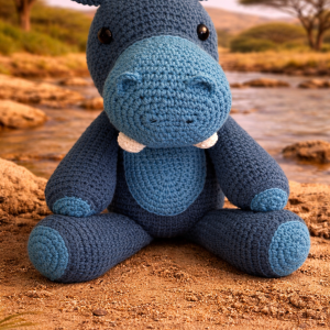 Arigurumi Flodhest-bamse