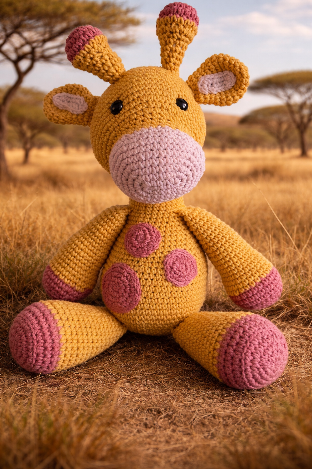 Arigurumi Giraff-bamse